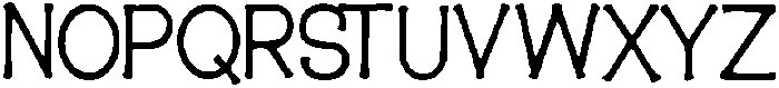 Nokude ttf (400) Font UPPERCASE