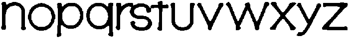 Nokude ttf (400) Font LOWERCASE