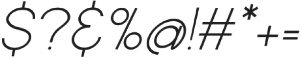 Noland Light italic otf (300) Font OTHER CHARS