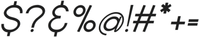 Noland Medium italic otf (500) Font OTHER CHARS