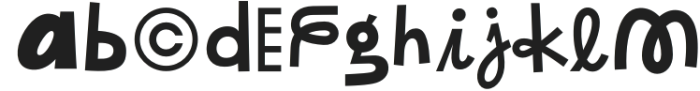 Nomula Regular otf (400) Font LOWERCASE