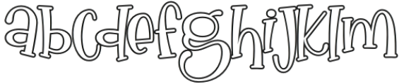 NonaManis-Outline otf (400) Font LOWERCASE