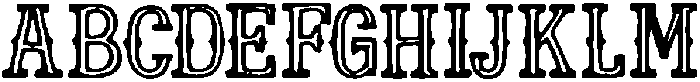 Nonoxe ttf (400) Font UPPERCASE