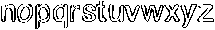 Noodle Nib Medium otf (500) Font LOWERCASE