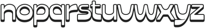 NoodsSoup-Extrude otf (400) Font LOWERCASE