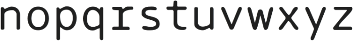 NoodsSoup-Mono otf (400) Font LOWERCASE