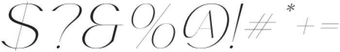 Noracle Italic otf (400) Font OTHER CHARS