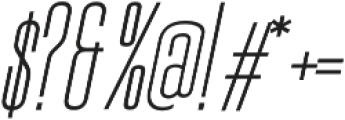 Nordams Light Italic otf (300) Font OTHER CHARS