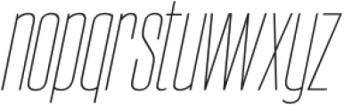 Nordams Thin Italic otf (100) Font LOWERCASE