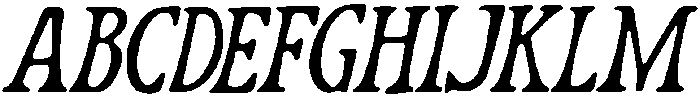 Nordic Italic otf (400) Font UPPERCASE