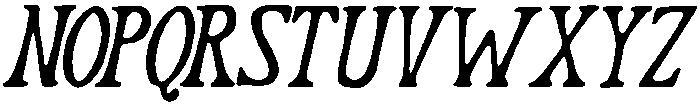 Nordic Italic otf (400) Font UPPERCASE