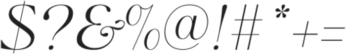 Nordic Italic otf (400) Font OTHER CHARS