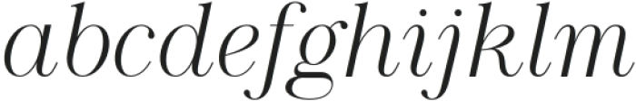 Nordic Italic otf (400) Font LOWERCASE