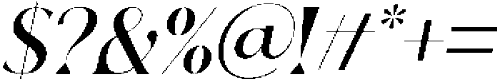 Nordigh Italic otf (400) Font OTHER CHARS