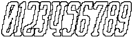 Nordin Slab Rounded Pixel Outline otf (400) Font OTHER CHARS
