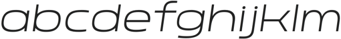 Nordt ExtraLight Italic otf (200) Font LOWERCASE