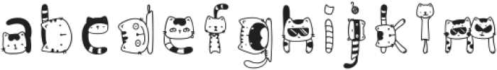 Noree_cat Regular otf (400) Font LOWERCASE