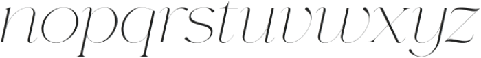 Norelli Thin Italic otf (100) Font LOWERCASE