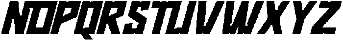 Norezo Bold Oblique otf (700) Font UPPERCASE