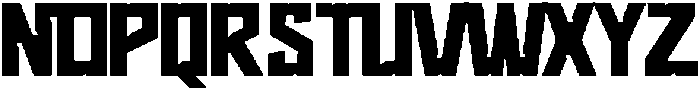 Norezo Bold otf (700) Font UPPERCASE