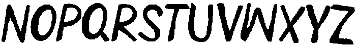 Norganic Regular otf (400) Font UPPERCASE
