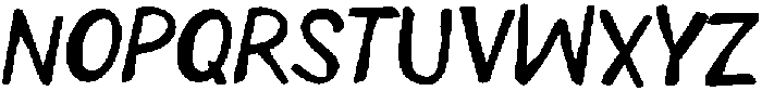 Norganic Regular otf (400) Font LOWERCASE
