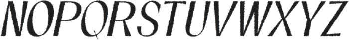 Norge Rough Italic otf (400) Font LOWERCASE