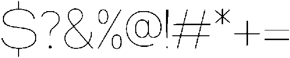Norik Nue Thin otf (100) Font OTHER CHARS