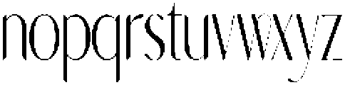 Norilane Condensed otf (400) Font LOWERCASE