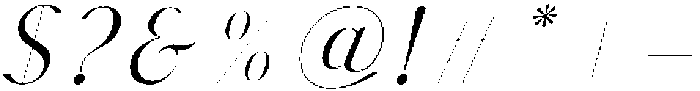 Norilane-Italic otf (400) Font OTHER CHARS