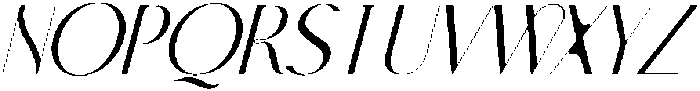 Norilane-Italic otf (400) Font UPPERCASE