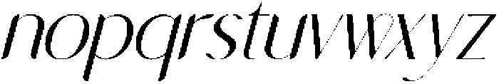 Norilane-Italic otf (400) Font LOWERCASE