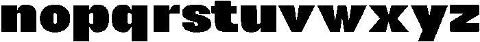 Normal Black otf (400) Font LOWERCASE