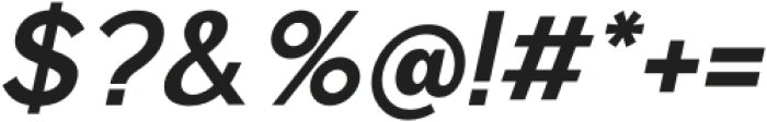 Normal Bold Condensed Italic otf (400) Font OTHER CHARS