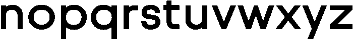 Normal Bold otf (400) Font LOWERCASE