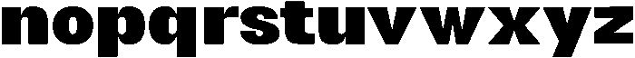 Normal Extra Bold otf (400) Font LOWERCASE