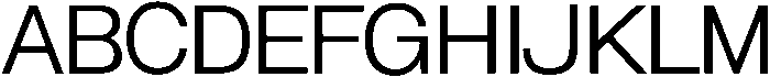 Normal Extra Light otf (200) Font UPPERCASE