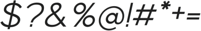 Normal Light Italic otf (300) Font OTHER CHARS