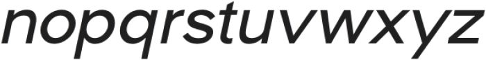 Normal Medium Italic otf (400) Font LOWERCASE