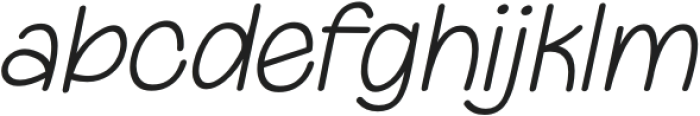 Normal Medium Oblique otf (400) Font LOWERCASE