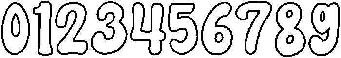 Normal Outline otf (400) Font OTHER CHARS