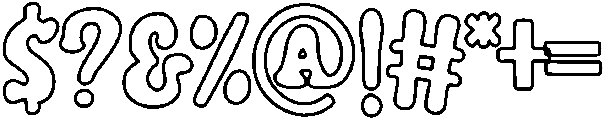 Normal Outline otf (400) Font OTHER CHARS