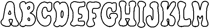 Normal Outline otf (400) Font UPPERCASE