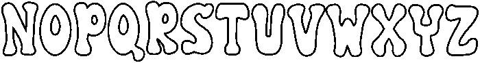 Normal Outline otf (400) Font UPPERCASE