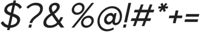 Normal Regular Condensed Italic otf (400) Font OTHER CHARS