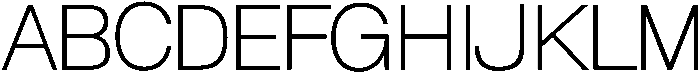Normal Thin otf (100) Font UPPERCASE