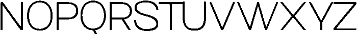 Normal Thin otf (100) Font UPPERCASE