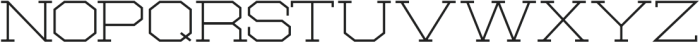 Normal expanded ttf (400) Font UPPERCASE