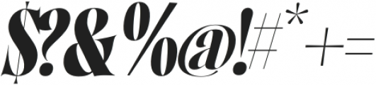 Norman Fat Italic otf (800) Font OTHER CHARS