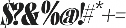 Norman Fat Italic2 otf (800) Font OTHER CHARS